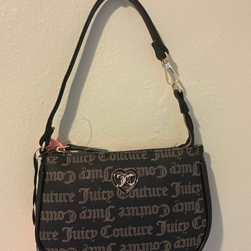 Juicy Couture Gothic Monogram Heart Logo Shoulder Bag - NWT